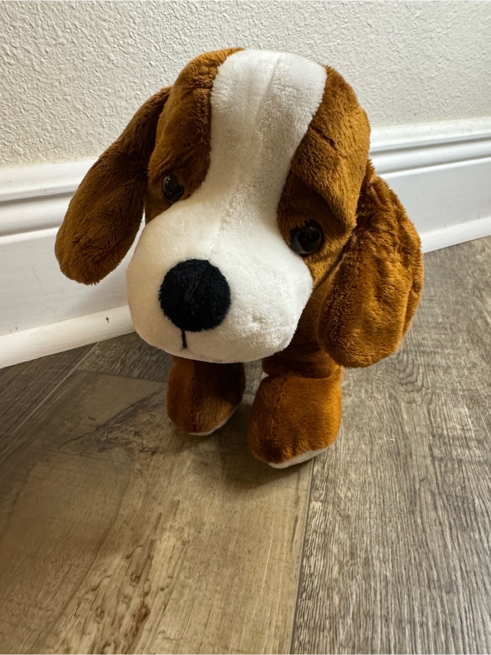 Brown & White Dog Plushy